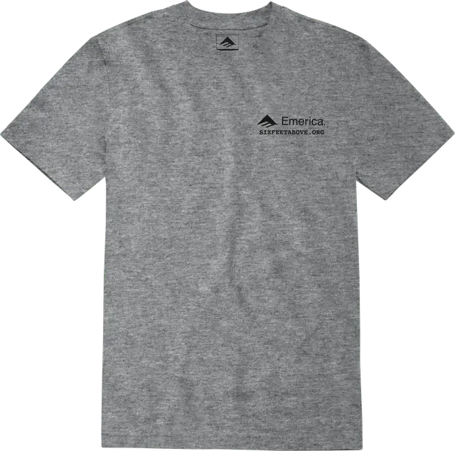 emerica-six-feet-above-skeleton-tee-t-shirt-gris-chin image 1