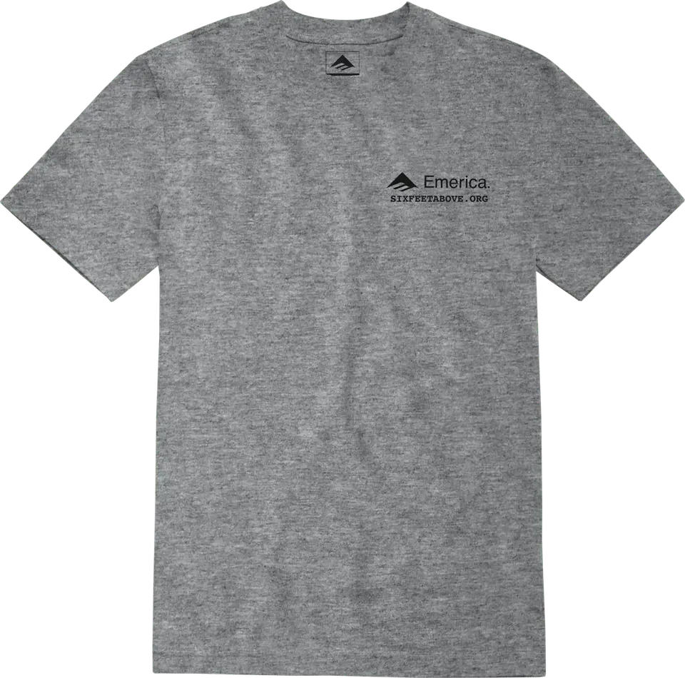 emerica-six-feet-above-skeleton-tee-t-shirt-gris-chin image 1