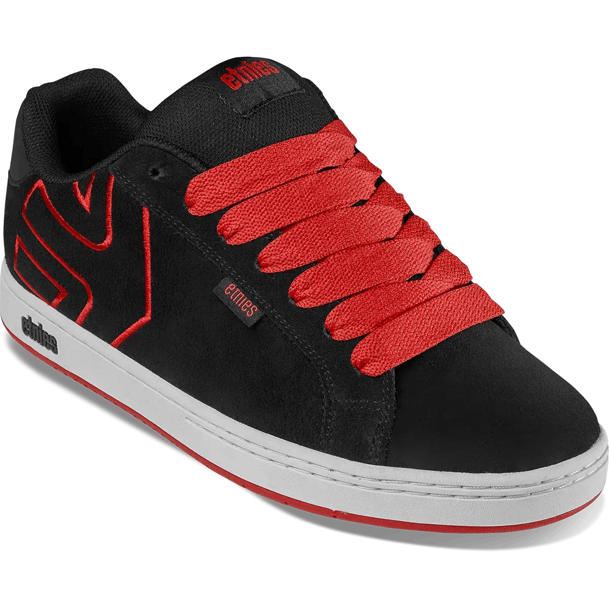etnies-fader-chaussures-de-skate-noir-rouge image 4