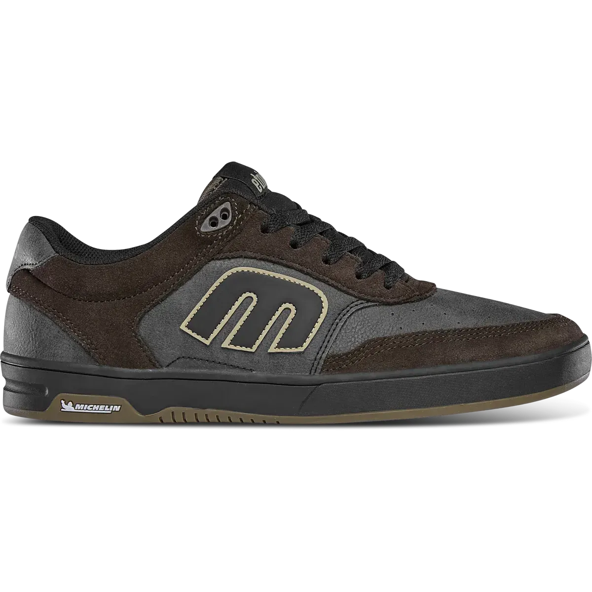 etnies-serin-michelin-chaussure-skate-marron-noir image 1