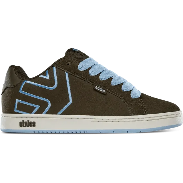 etnies-fader-chaussures-skate-puffy-marron-bleu-su-de image 1