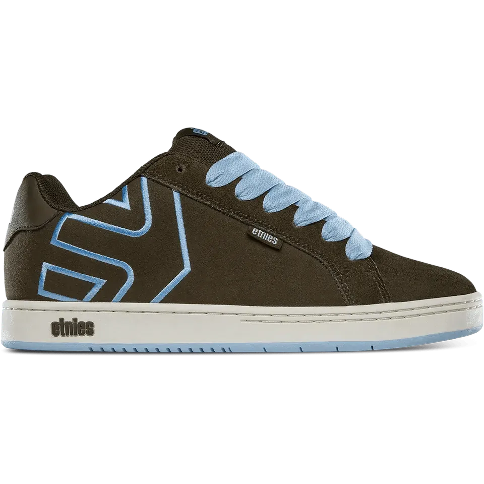 etnies-fader-chaussures-skate-puffy-marron-bleu-su-de image 1