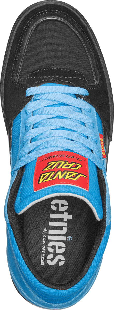 etnies-screw-mid-vulc-x-santa-cruz-chaussures-skate-noir-bleu image 2