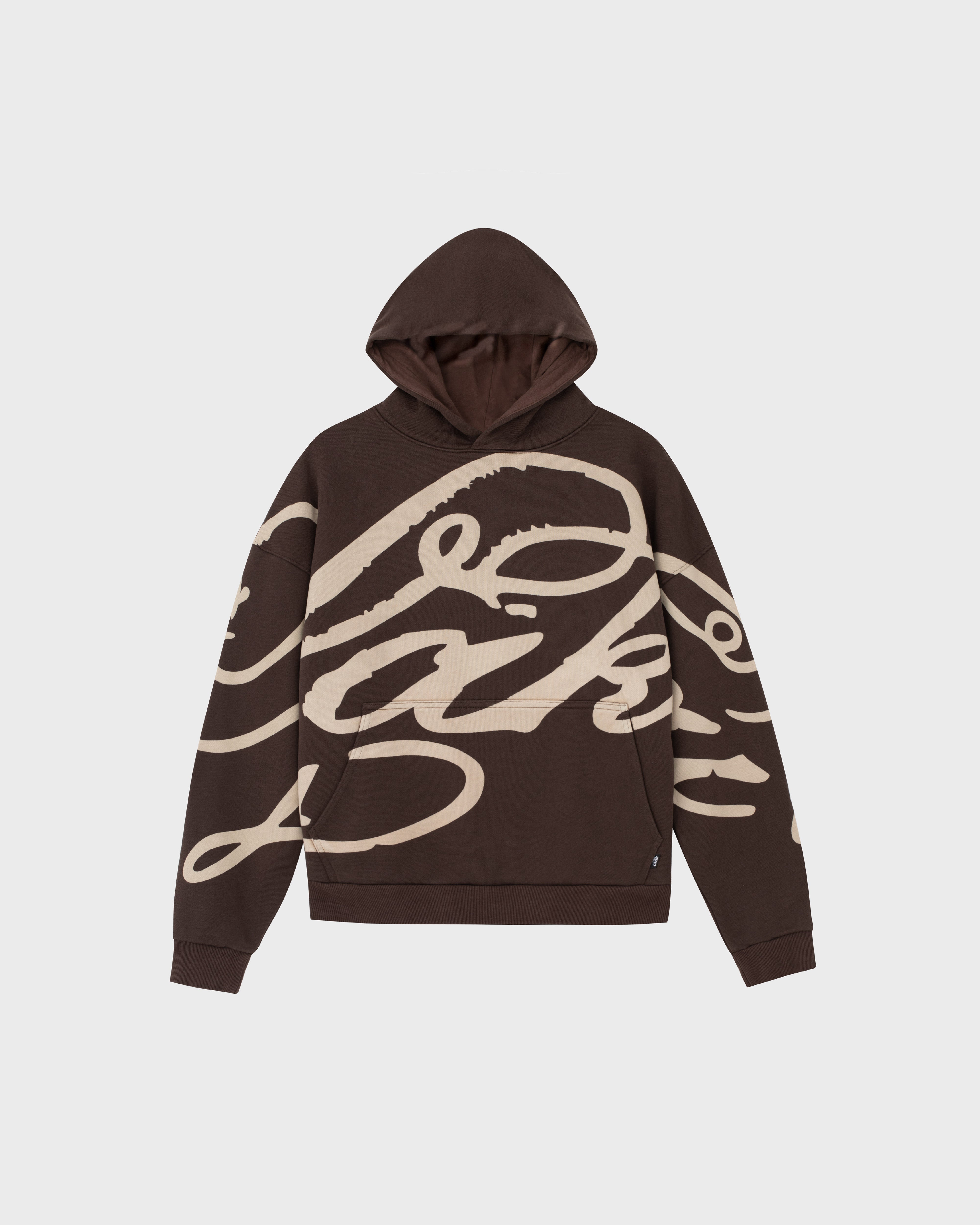 lakai-manchester-hoodie-cursive-pullover-brown image 1