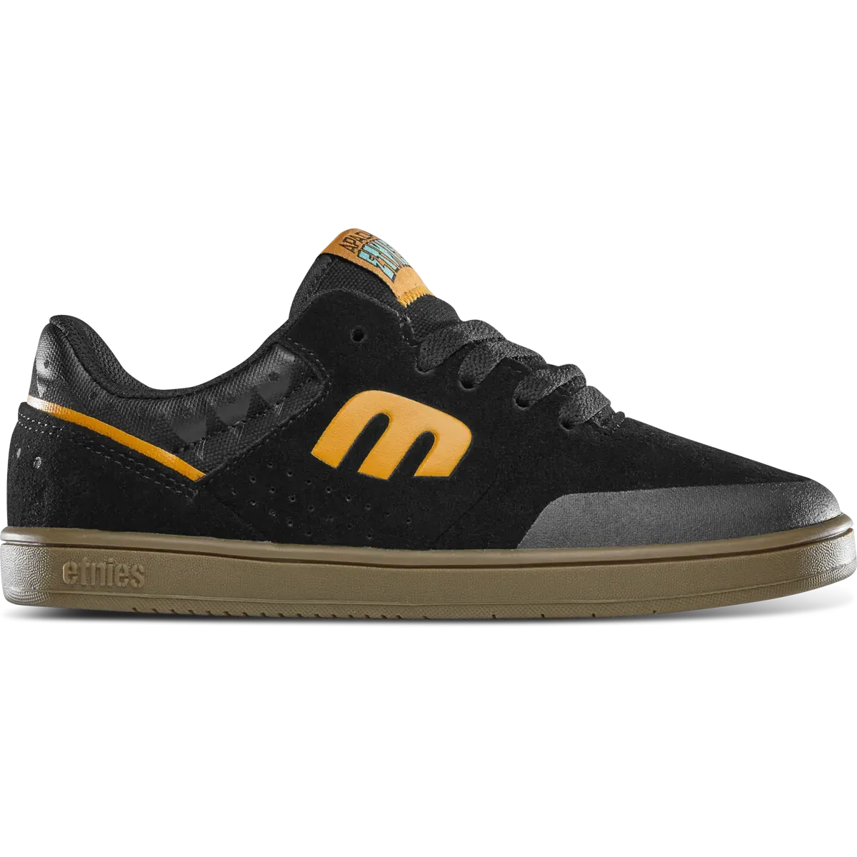 etnies-marana-kids-x-apache-chaussure-skate-black-gum image 1