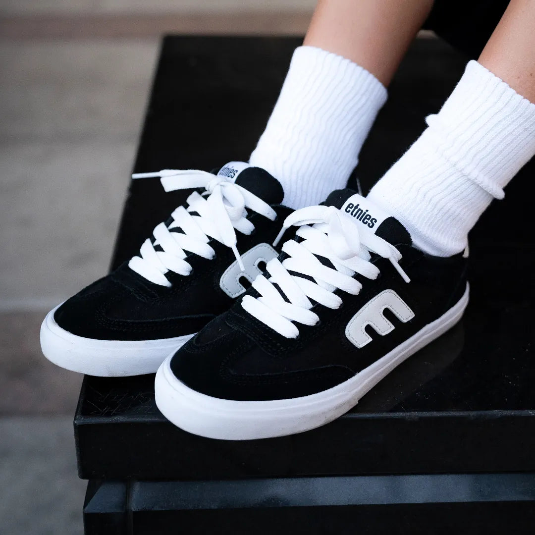 etnies-locut-vulc-chaussures-de-skate-black-white image 5