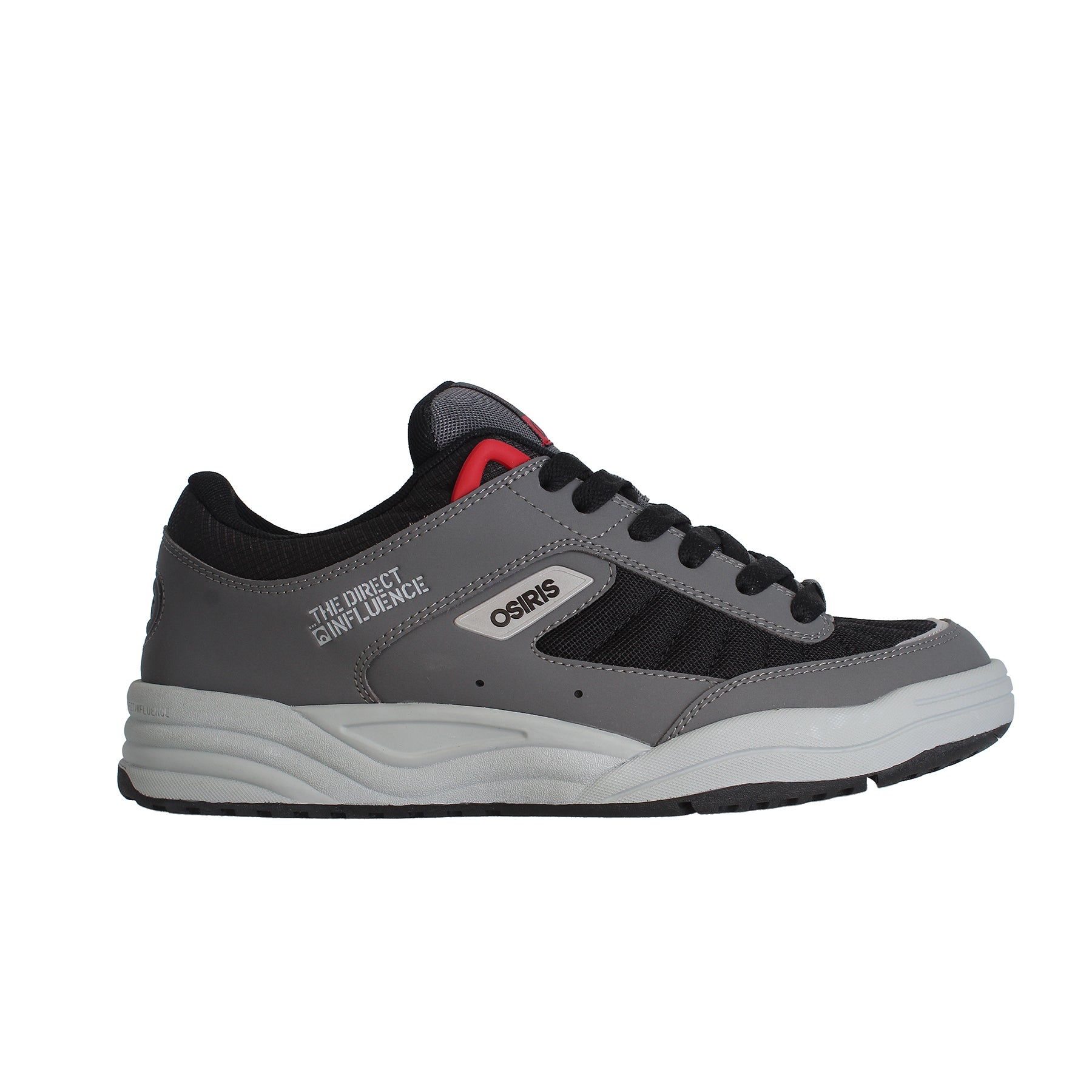 osiris-flux-sneakers-skate-charcoal-black-red image 1