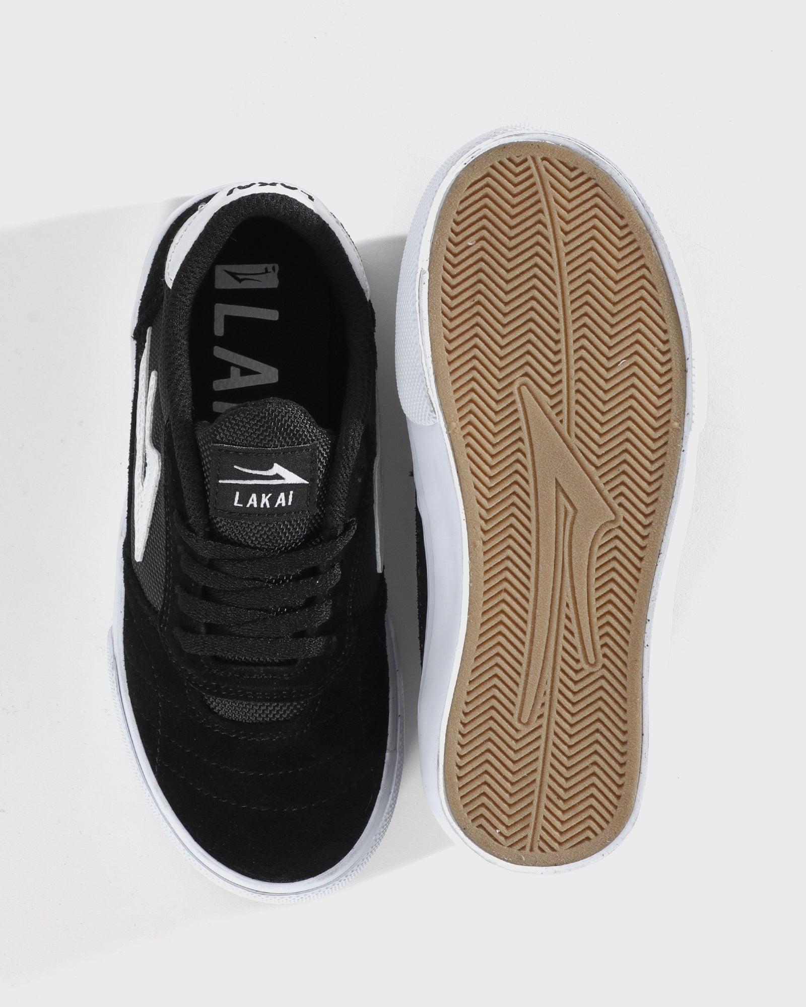 lakai-cambridge-kids-chaussures-skate-enfant-noir-blanc-su-de image 3