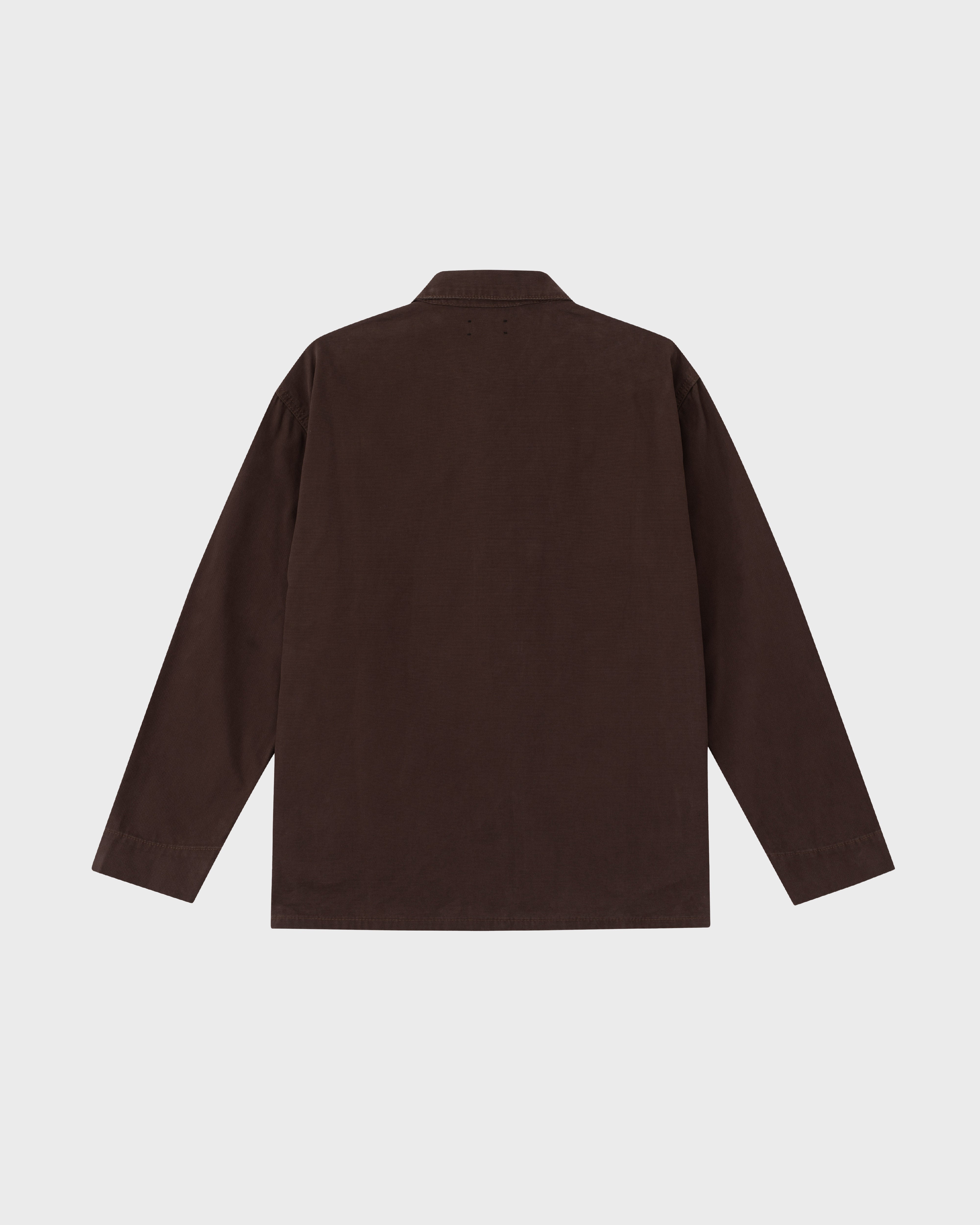 lakai-moleskin-chore-coat-marron-fonc image 2