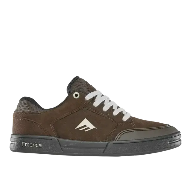 emerica-heritic-chaussure-skate-marron-noir-tan-vegan image 1