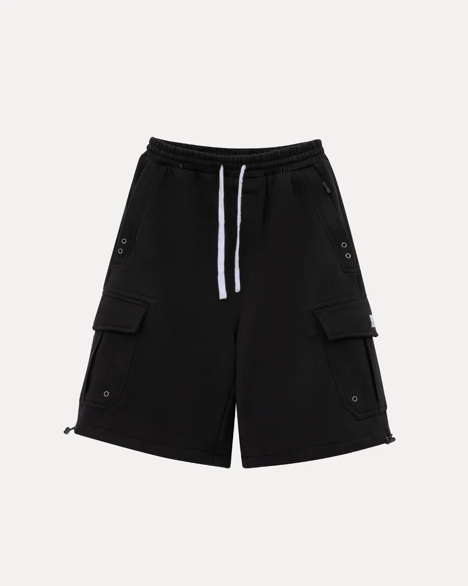 lakai-cargo-sweatshorts-short-molleton-noir image 1
