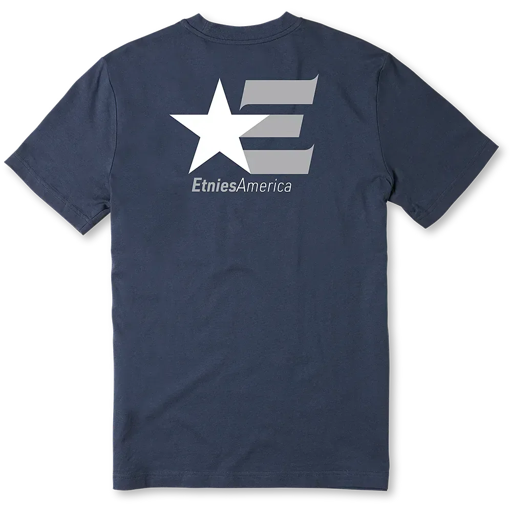 etnies-america-tee-t-shirt-skate-navy-white image 2