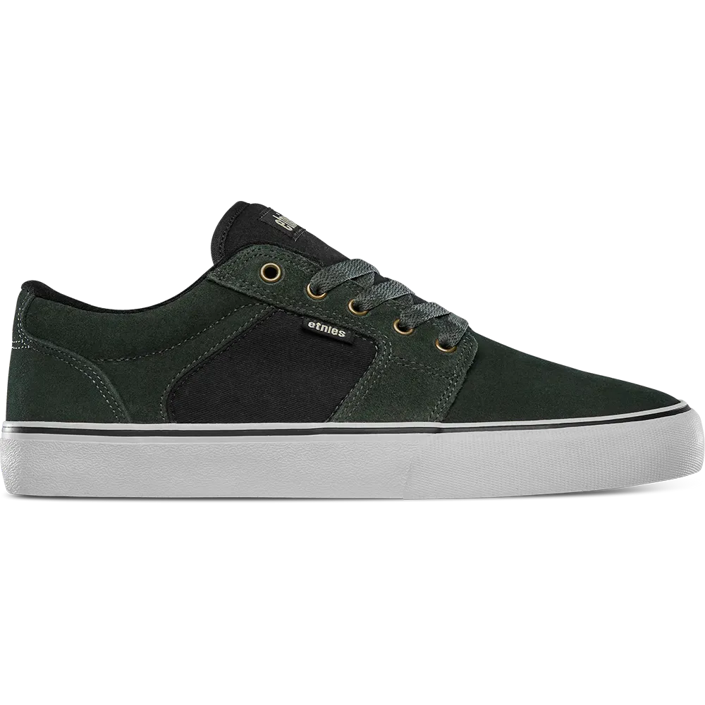 etnies-barge-ls-chaussures-skate-basses-green-gold image 1