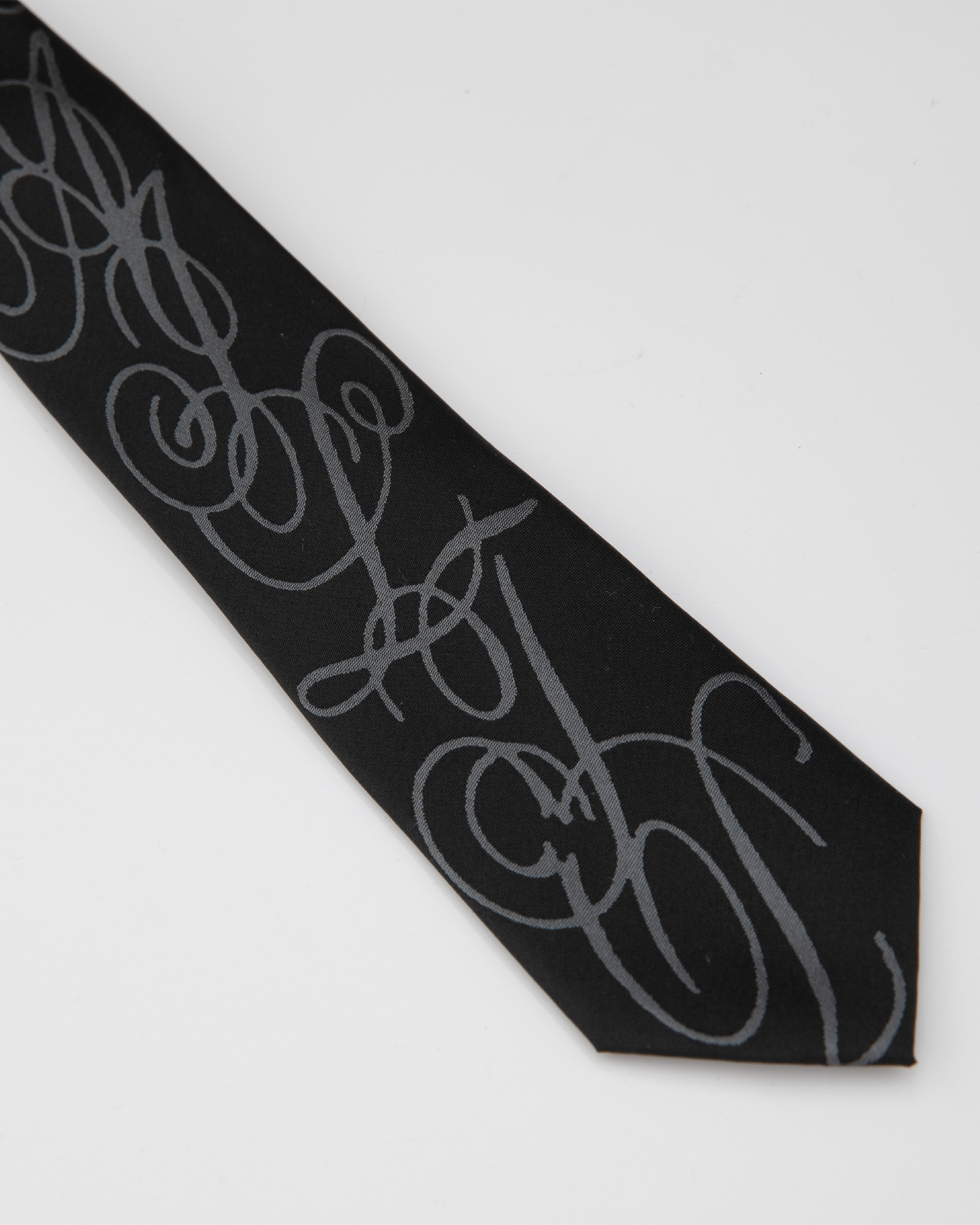 lakai-jacquard-necktie-cravate-noire image 2