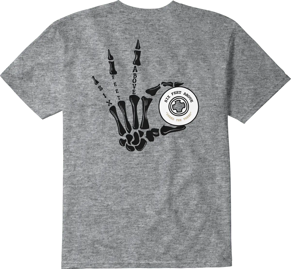 emerica-six-feet-above-skeleton-tee-t-shirt-gris-chin image 2
