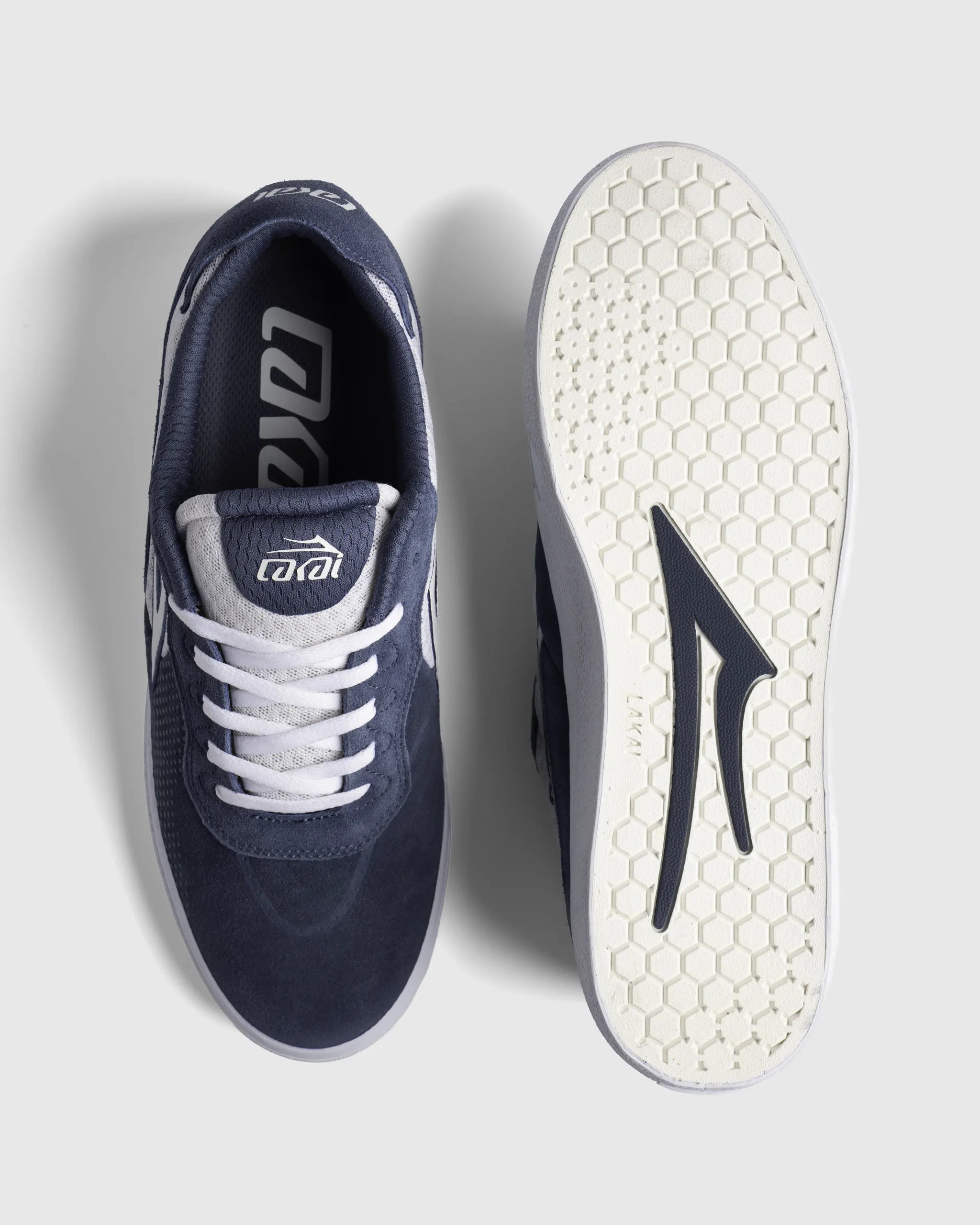lakai-essex-chaussure-skate-light-navy-suede-blanc image 3
