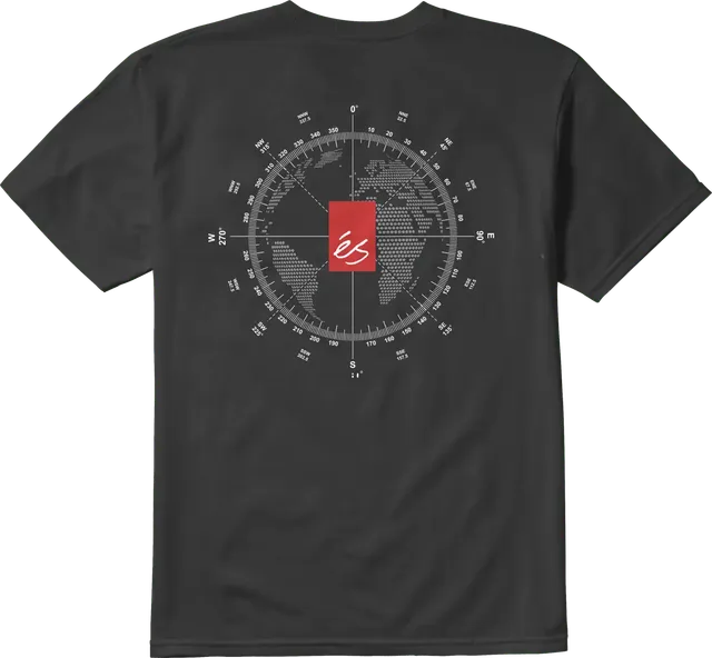 s-compass-tee-t-shirt-skate-coton-noir image 1