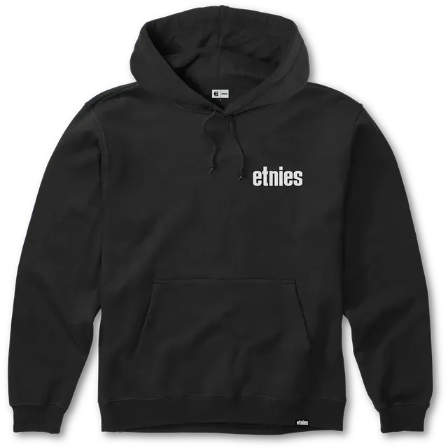 etnies-wordmark-hoodie-sweat-capuche-black-white image 1