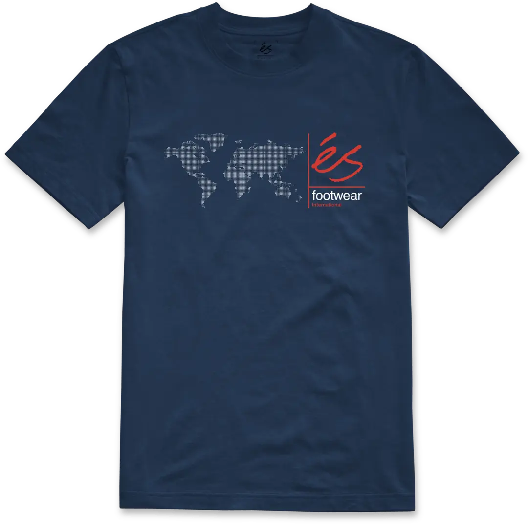 s-digi-map-tee-bleu-marine-t-shirt-skate-coton-jersey image 1