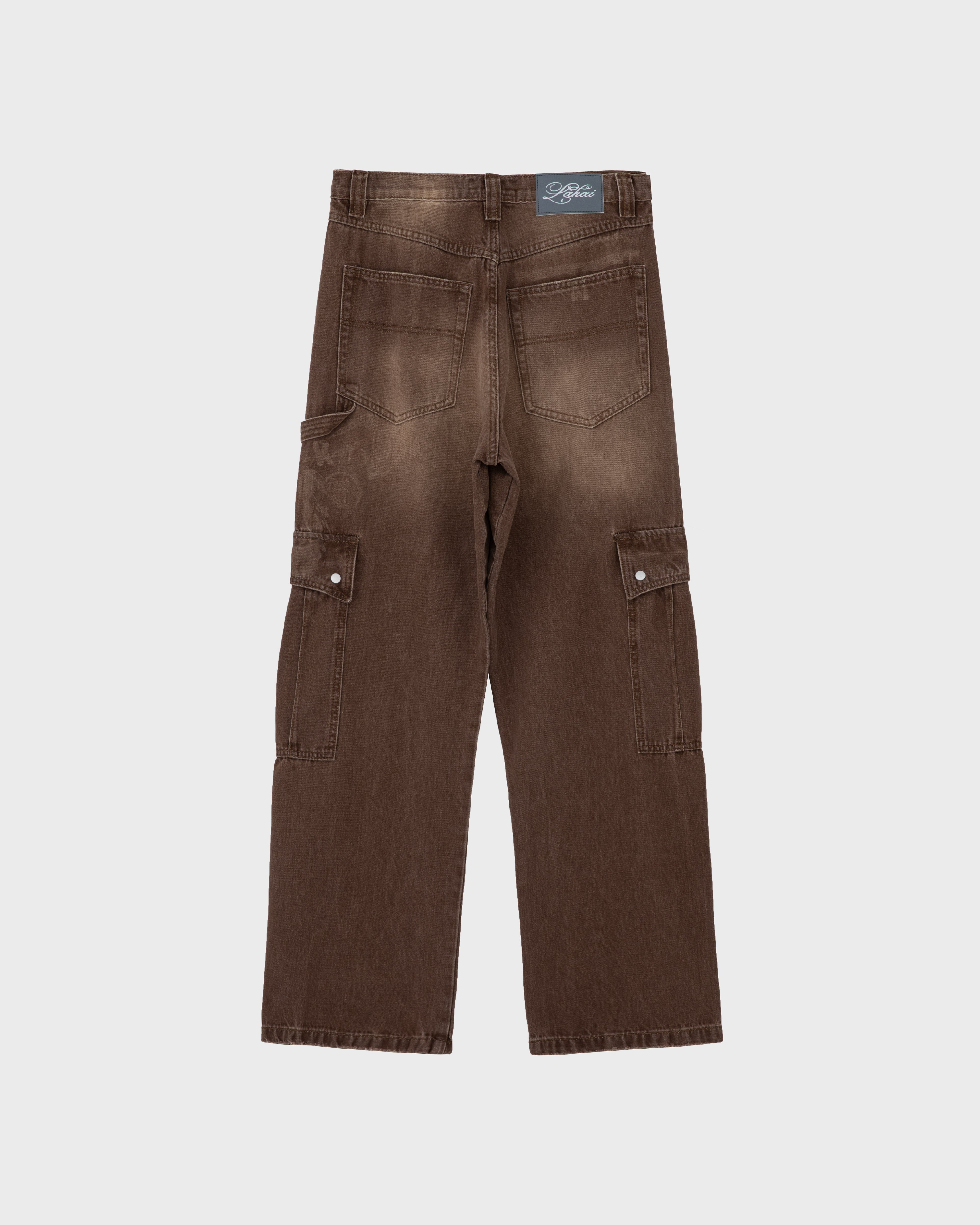 lakai-ghost-cargo-pantalon-wide-leg-brown image 2