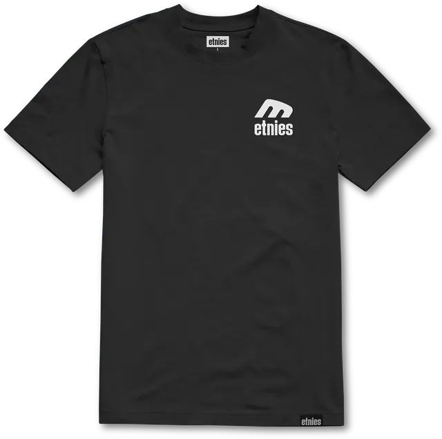 etnies-team-tee-t-shirt-skate-black-white image 1