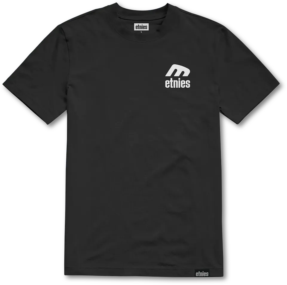 etnies-team-tee-t-shirt-skate-black-white image 1