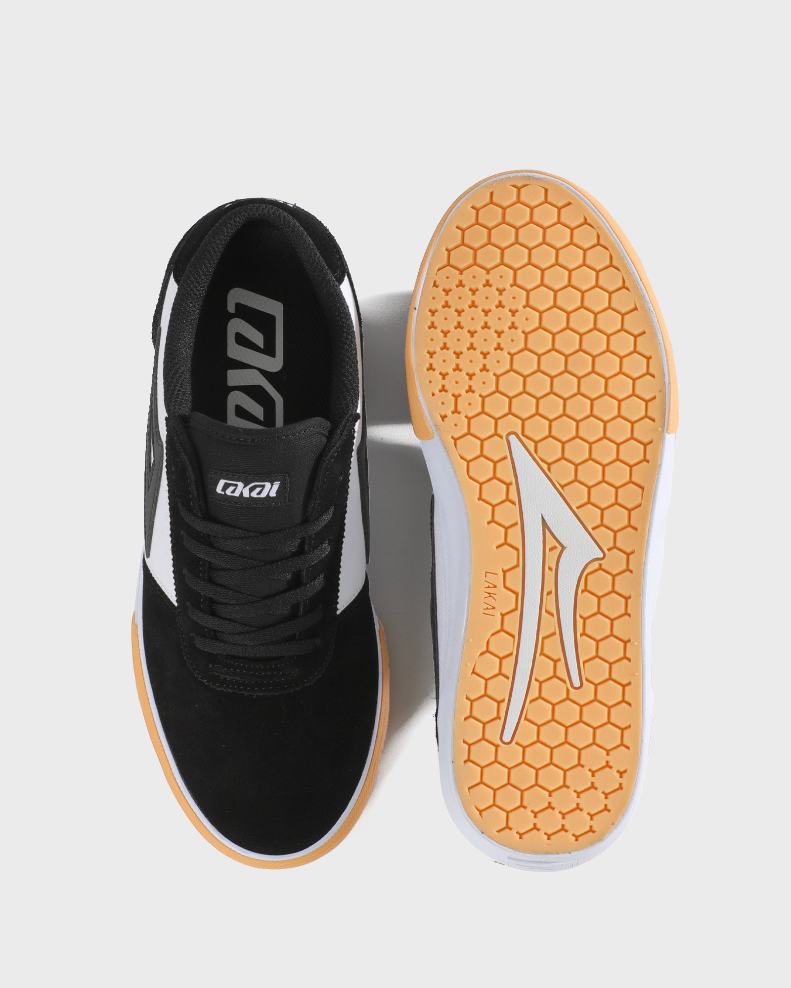 lakai-manchester-chaussures-de-skate-noir-blanc-gum-toe image 5