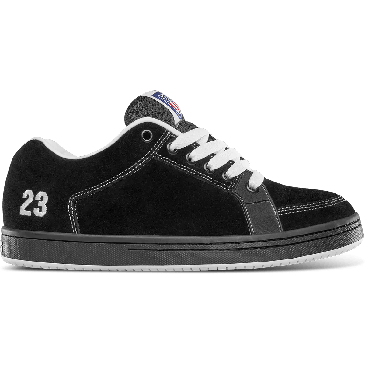 etnies-sal-23-chaussures-de-skate-black-white-suede image 1