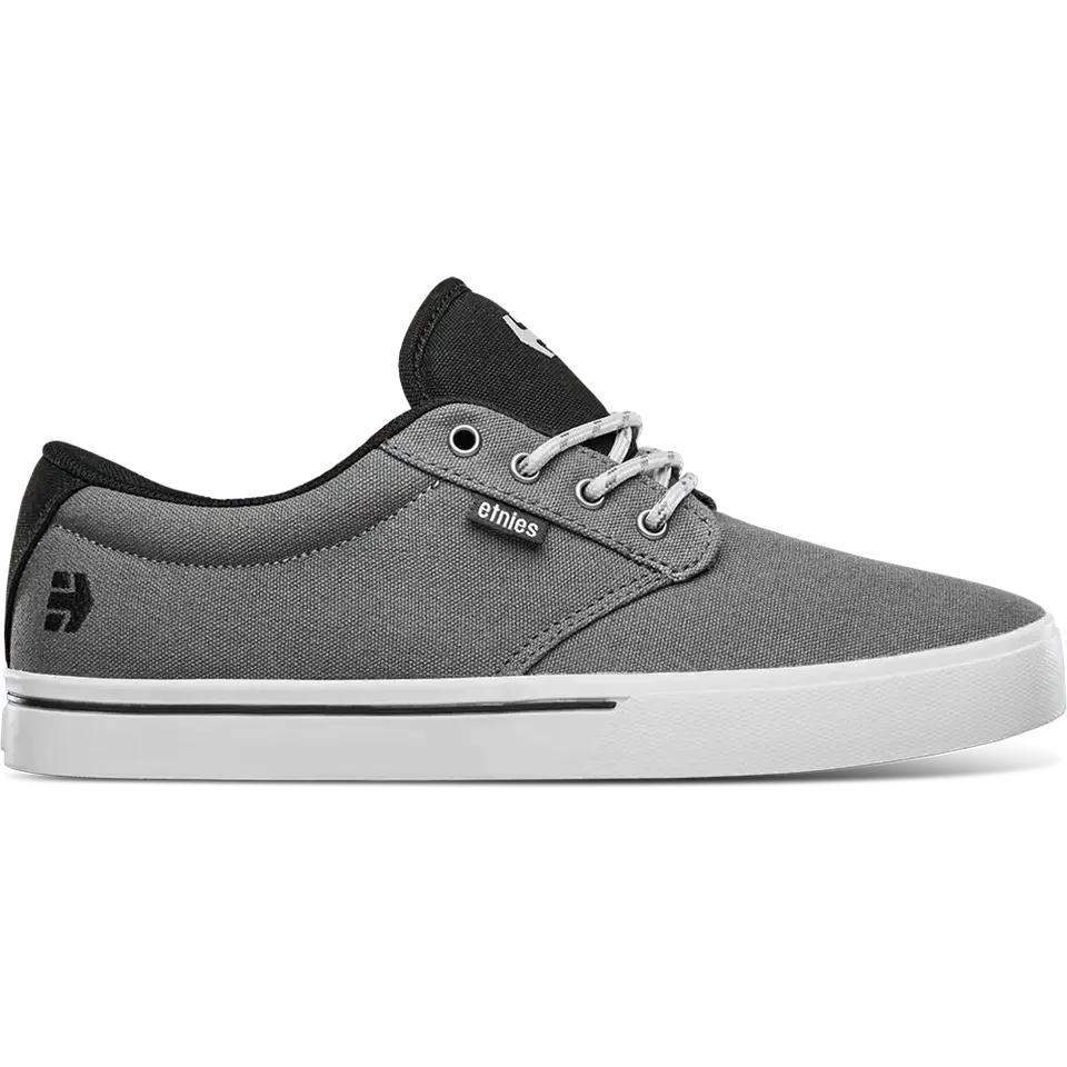 etnies-jameson-2-eco-chaussures-skate-low-top-gris-fonc-noir-rouge image 1