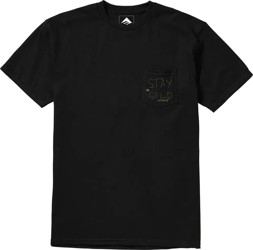 emerica-stay-gold-pocket-tee-t-shirt-skate-noir image 1