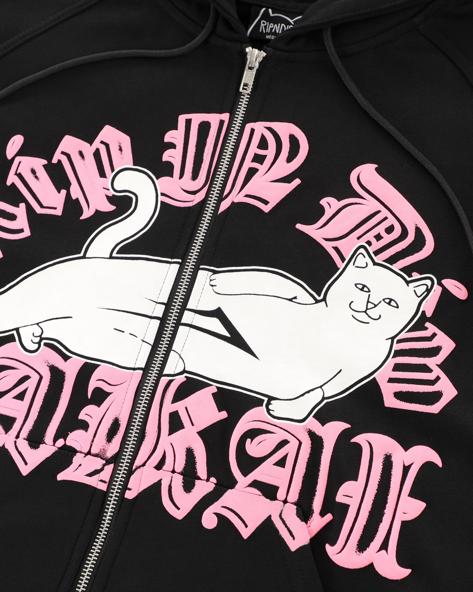 lakai-x-ripndip-zipper-hoodie-sweat-capuche-zipp-noir image 2