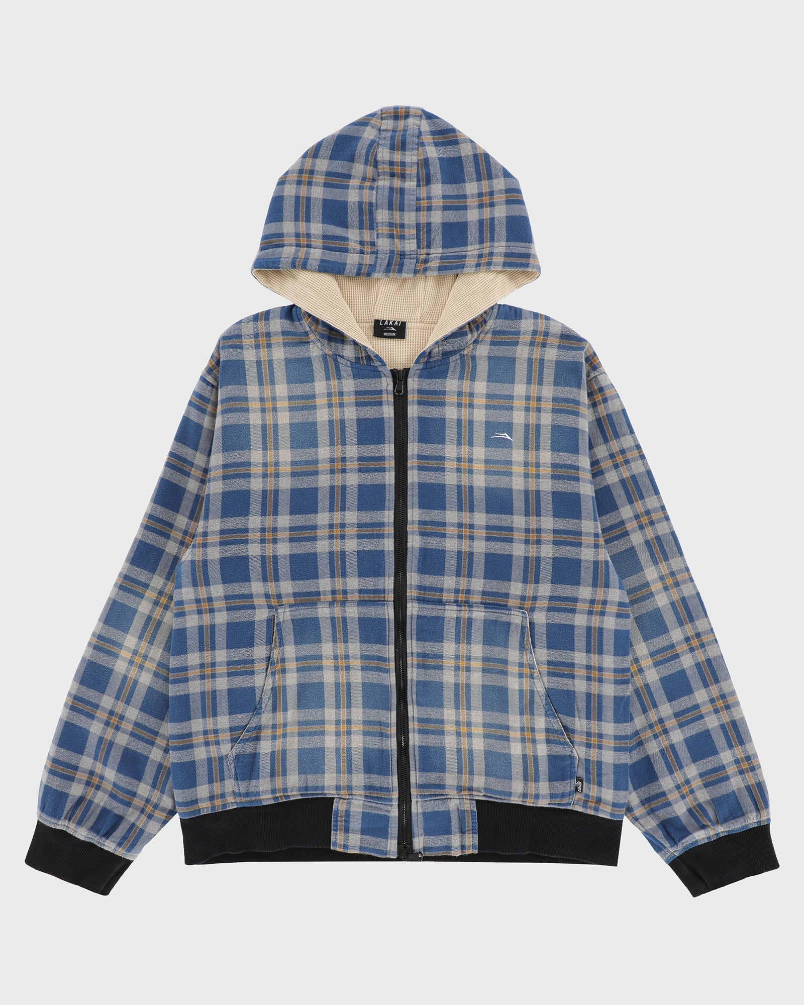 lakai-thermal-lined-plaid-zip-up image 1