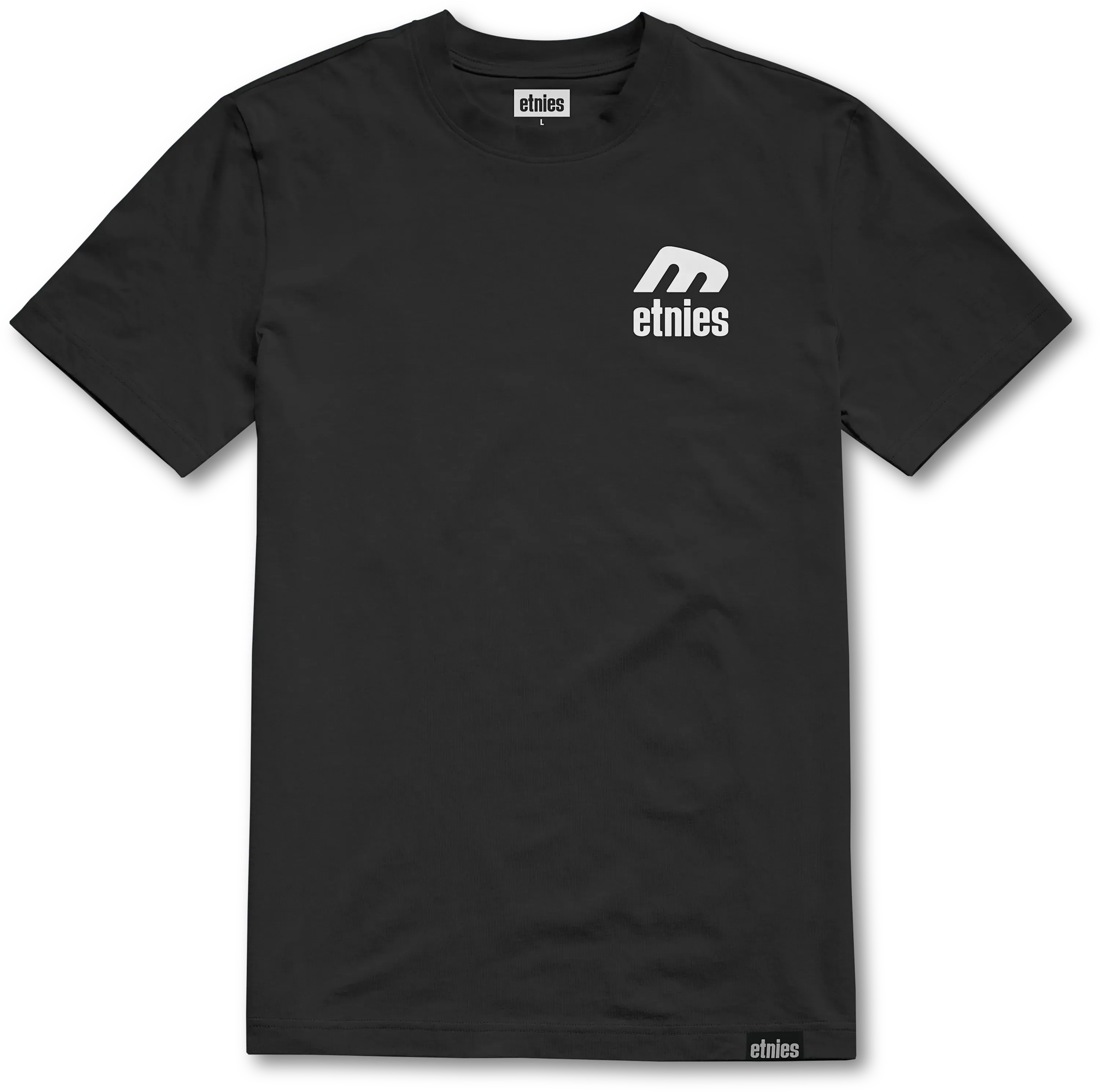 etnies-team-tee-t-shirt-skate-black-white image 1